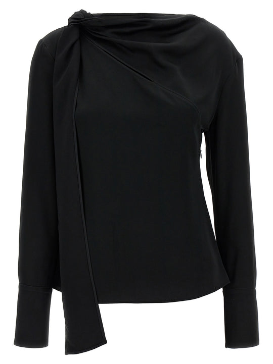 Viscose Blouse Camicie Nero