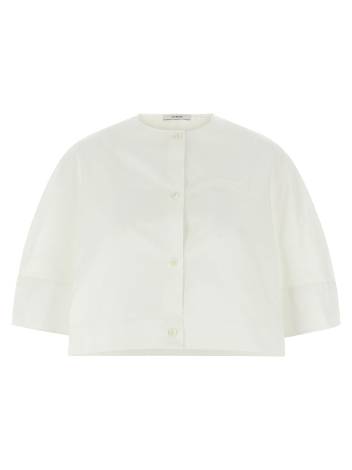 Givenchy Cropped Shirt Camicie - Bianco | f9af1c229235448f637b1d344d924aa62eb47eef