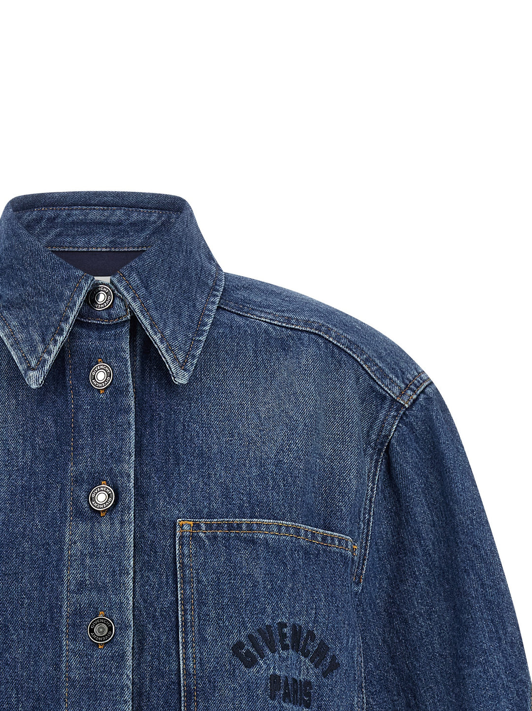 Givenchy Denim Shirt Camicie - Blu | 485b606253321af79ef77d52916a33c4875661ba