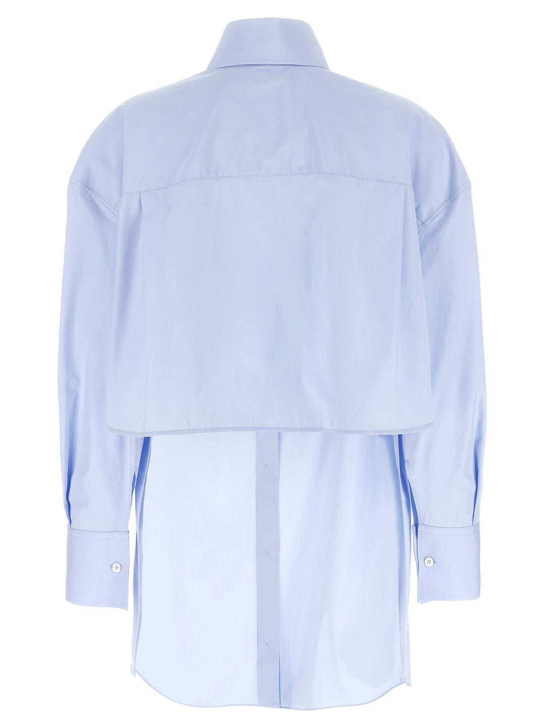 Givenchy Asymmetric Shirt Camicie - Celeste | b54ef8689fcf40440e5a3ea7313a5ababd1f6cad