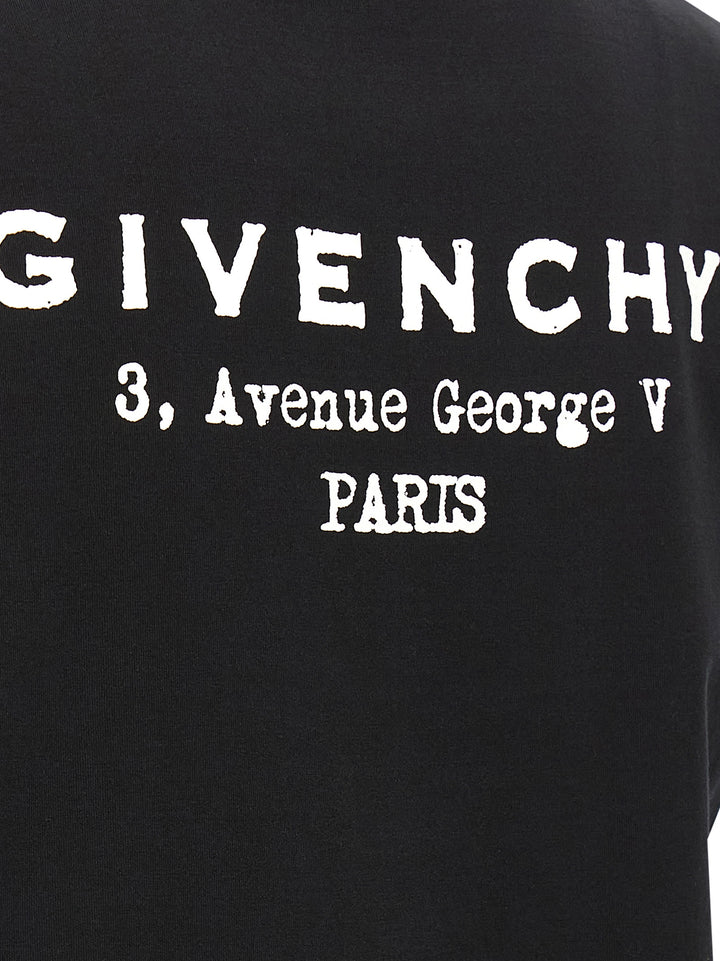Givenchy Givenchy Stamp T shirt - Bianco/Nero | 3943361d59fa1a3ac4ea47b7e4f40803da3a7740