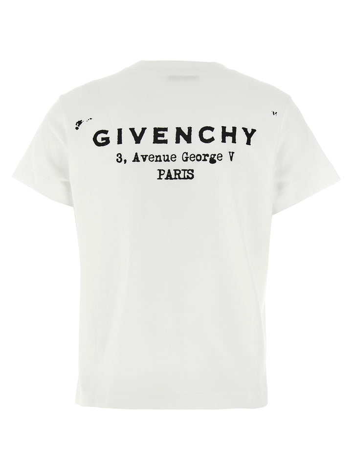 Givenchy Givenchy Stamp T shirt - Bianco/Nero | 1dc822eb8dfad18a28273aabb4706bd17c30c521