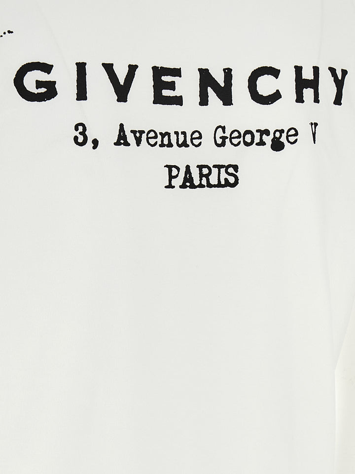 Givenchy Givenchy Stamp T shirt - Bianco/Nero | 9e06b74e649738561f209a618de25058c59455d6