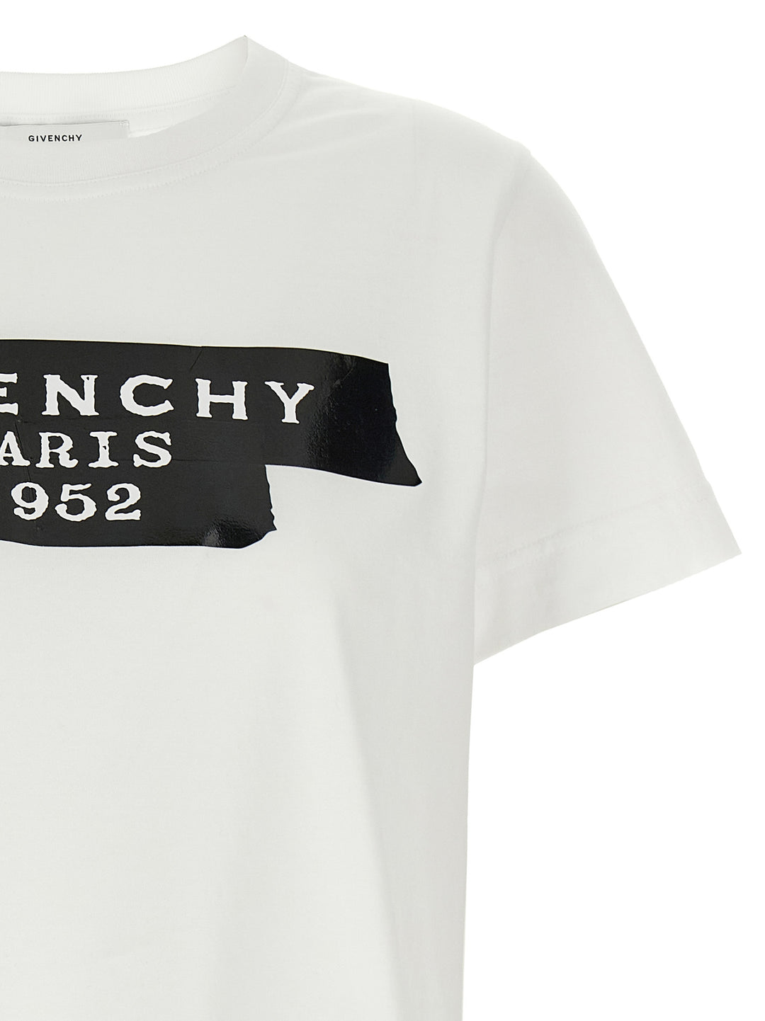 Givenchy Givenchy Tape T shirt - Bianco/Nero | 568fcf1c5d6948b230b24767cfa1a8c1477a87db