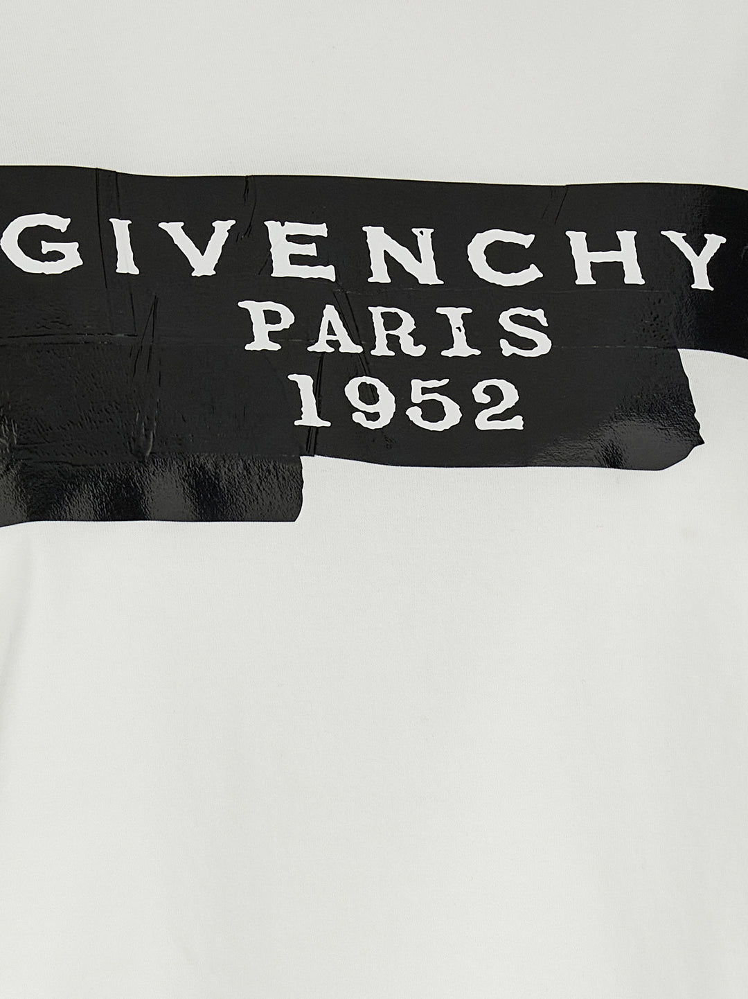 Givenchy Givenchy Tape T shirt - Bianco/Nero | cab21ed880f7e7301fedb7c92786e1a015ecf967
