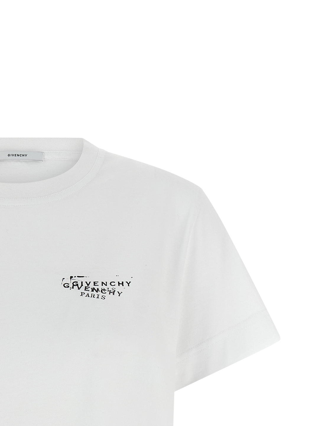 Givenchy Logo Stamp T shirt - Bianco | 77ab45593284d75915151ff4d5ef29ebb3f2001c