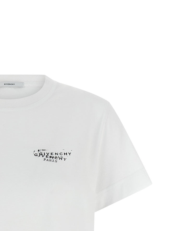 Givenchy Logo Stamp T shirt - Bianco | 77ab45593284d75915151ff4d5ef29ebb3f2001c
