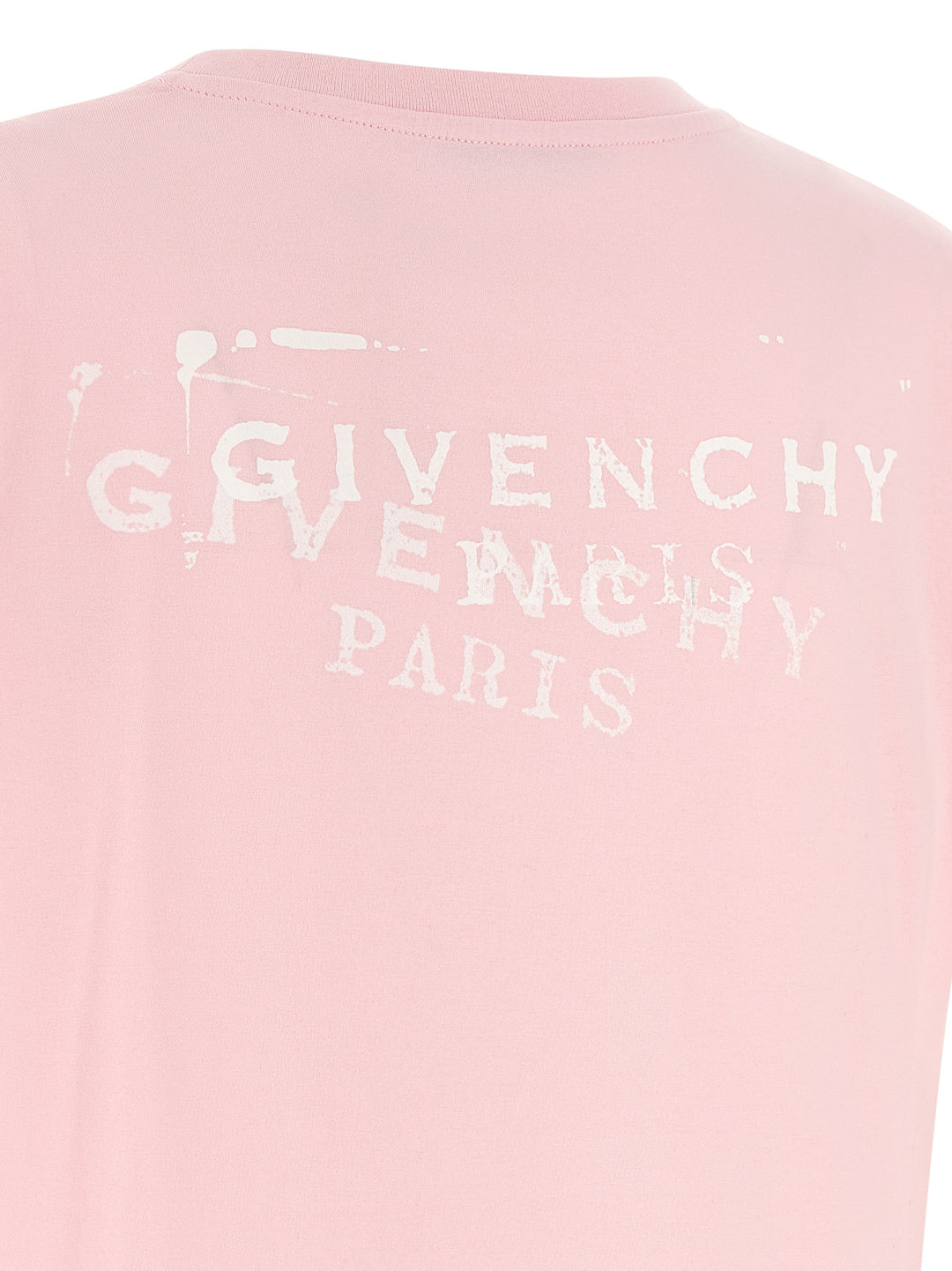 Givenchy Logo Stamp T shirt - Rosa | f1e4a16050be9ceecdd93b25ea4e7b5285c1e8b3