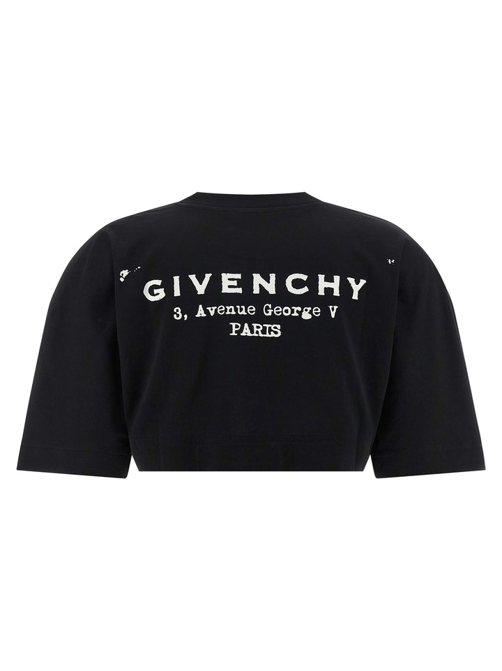 Givenchy Cropped T shirt - Nero | 8cce1083bc9ecff0b2dbe77f3339facf672d81d1