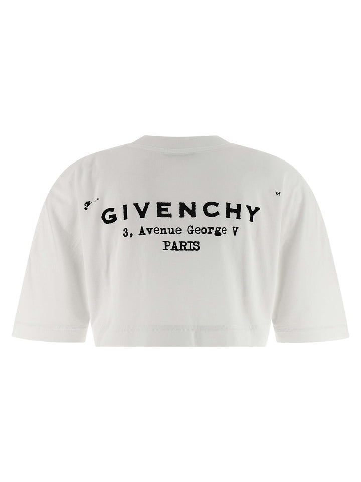 Givenchy Cropped T shirt - Bianco | 912883987342a346210a73ab5114bd935018aea6