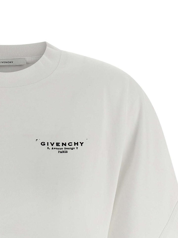 Givenchy Cropped T shirt - Bianco | 4c35c6ac6c9c19cf5fda2a6c2ccaa019022a34d2