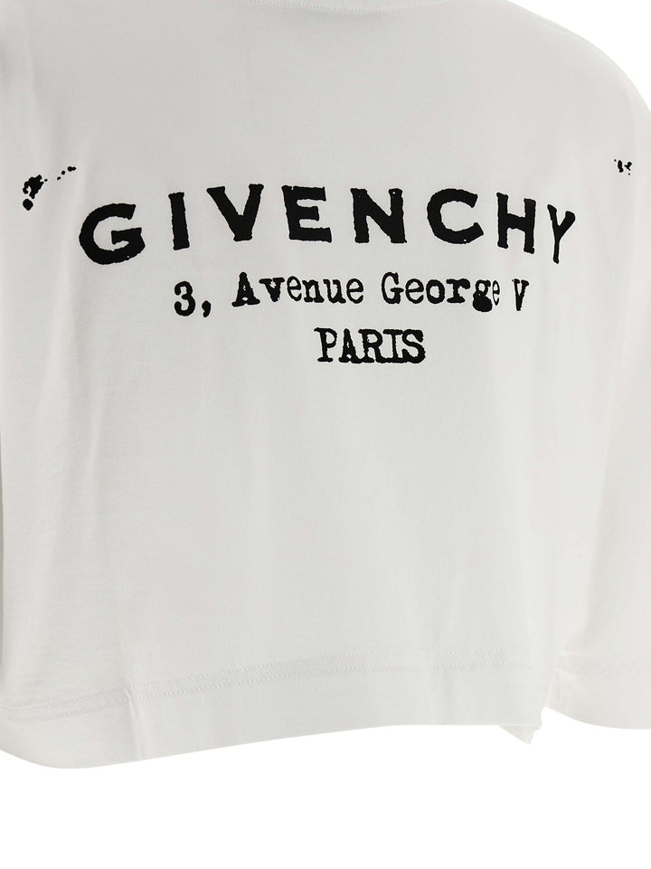 Givenchy Cropped T shirt - Bianco | 79cac581ad5412c4af50070cb778964e5ed7ed6a