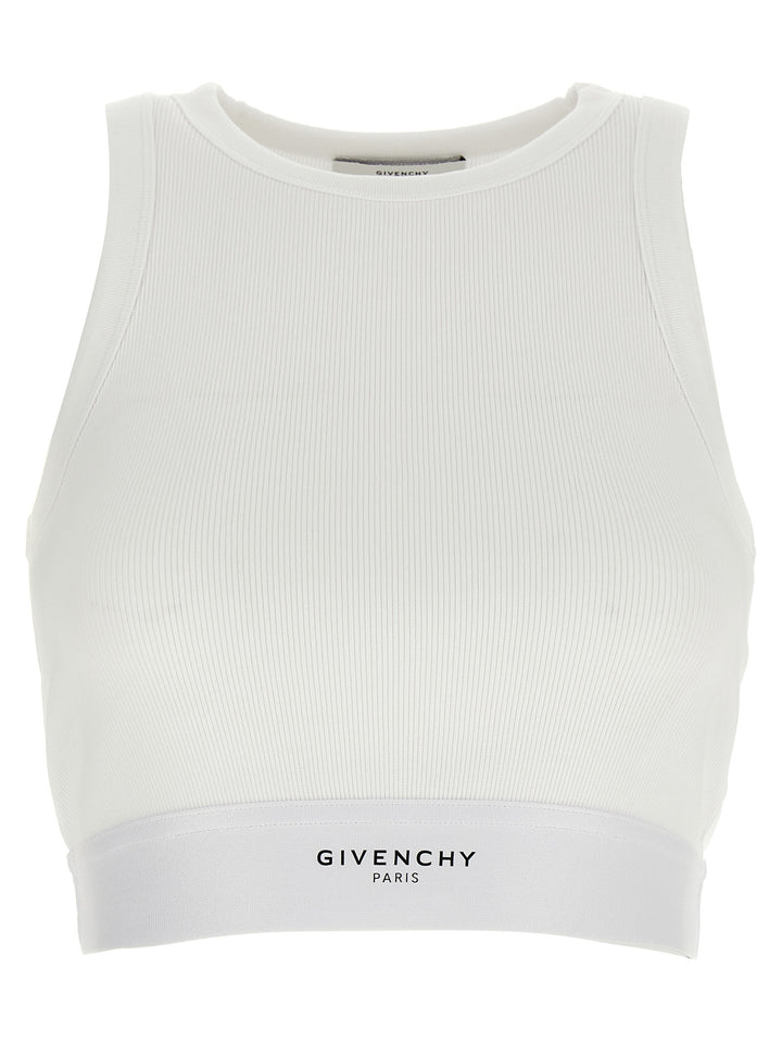Givenchy Crop Tank Top Top - Bianco | 3386c16695eabe2c6a40e7a5c6389e76d3a31320