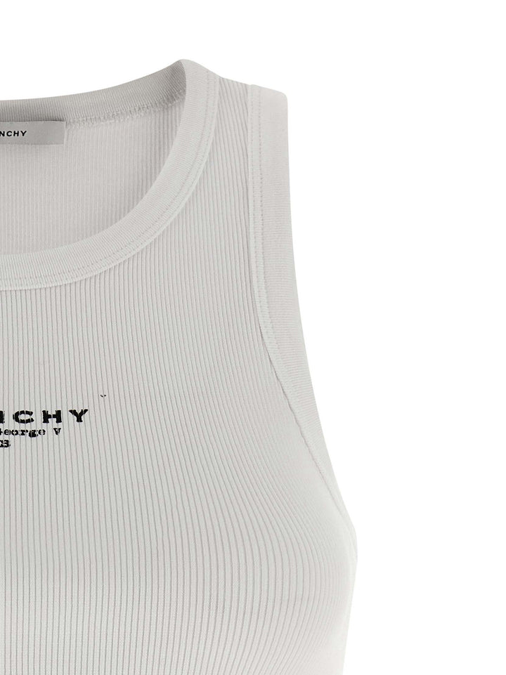 Givenchy Logo Top Top - Bianco | 2c1c4c3ecb9836938fd55149d4d7c1915f60f5ea
