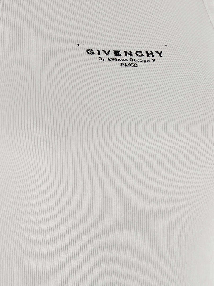 Givenchy Logo Top Top - Bianco | 067fe7c153e8f08f65e239d3e7b279f1baf8e542