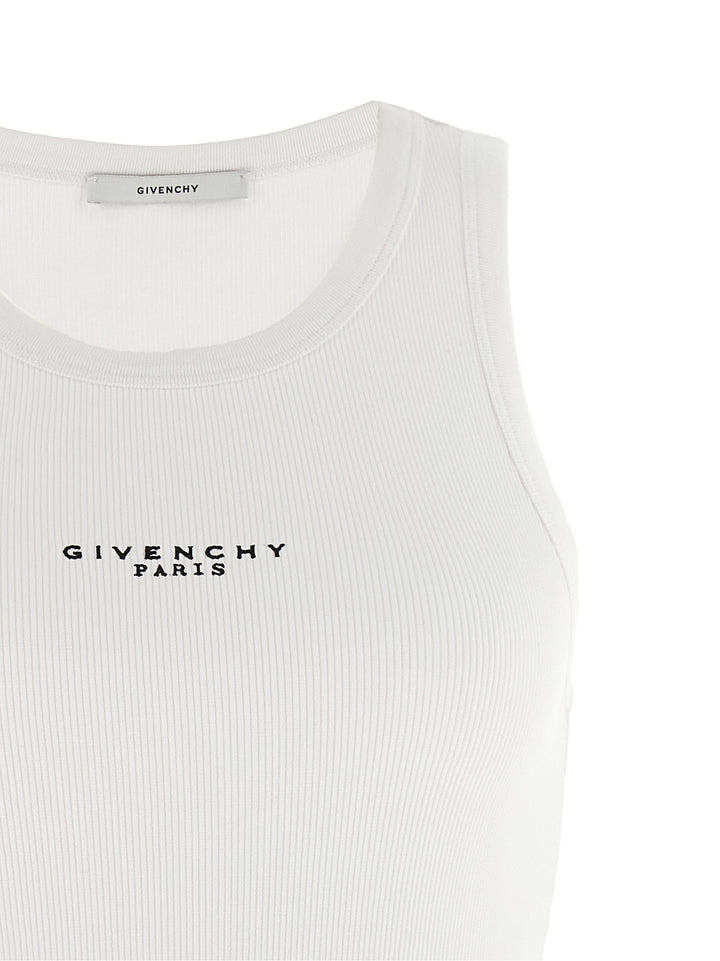 Givenchy Logo Top Top - Bianco | bfb20accde47c1b08f93d87462472de85c069962