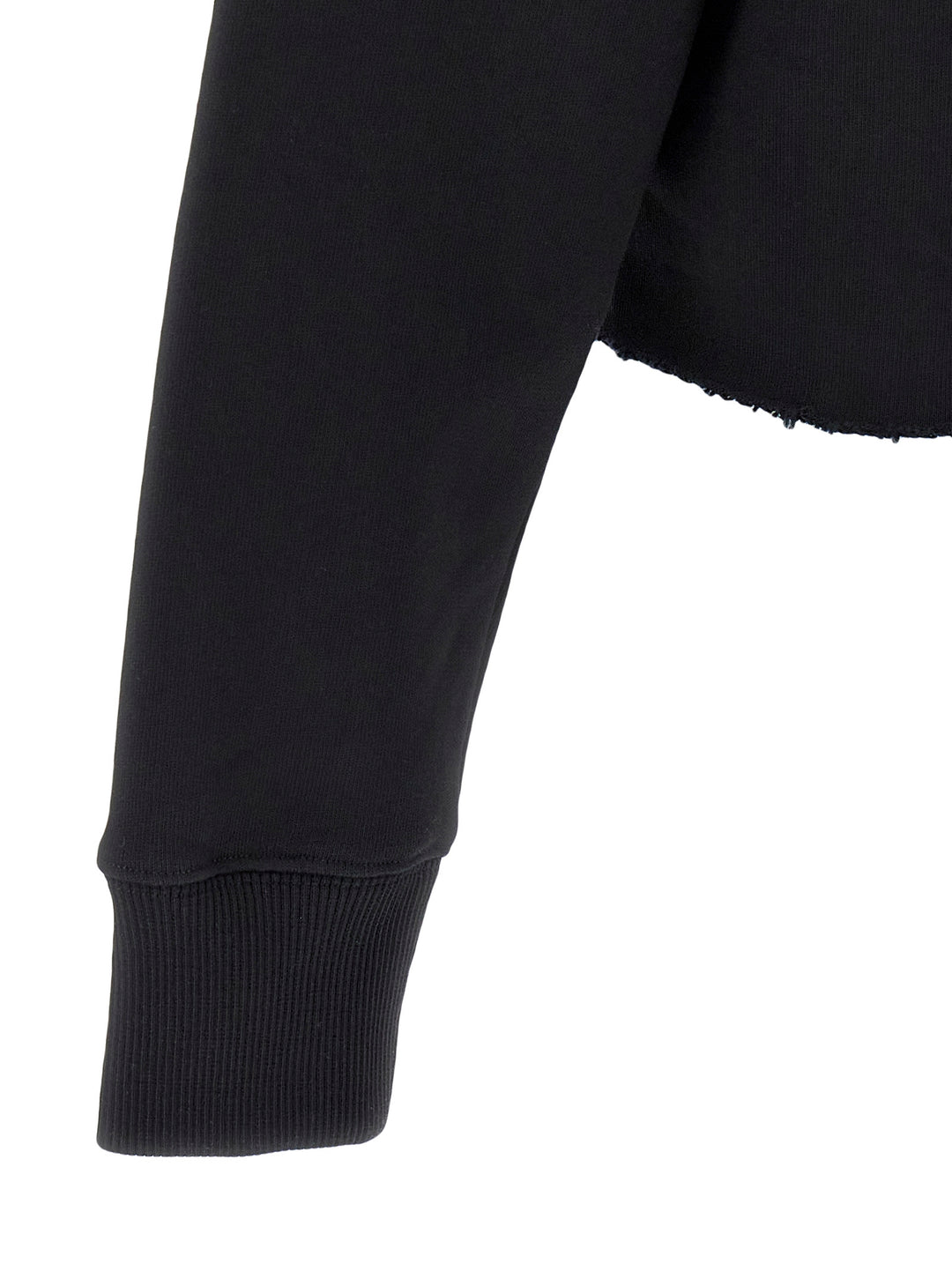 Givenchy Cropped Hoodie Felpe - Nero | 3666e348fbd34db749c009d39f200213144ca706