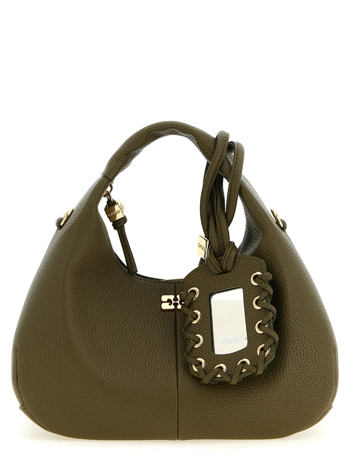 Ganni Mini Hobo Borse a Mano - Verde | 67201ce2e4bbe6d5a7b529fe539484ac9926afee