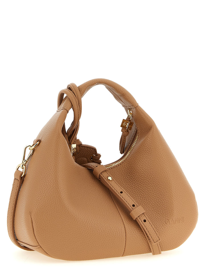 Ganni Mini Hobo Borse a Mano - Beige | 0ccaabd6563208a82201f13cff7067ce777c5abb