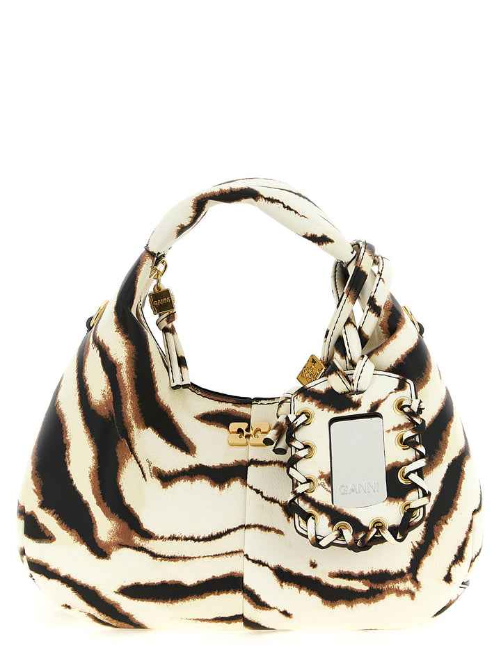 Ganni Mini Hobo Zebra Borse a Mano - Multicolor | e4f09ed5a7e74ec4ea2decc163a9b5d445c037b4