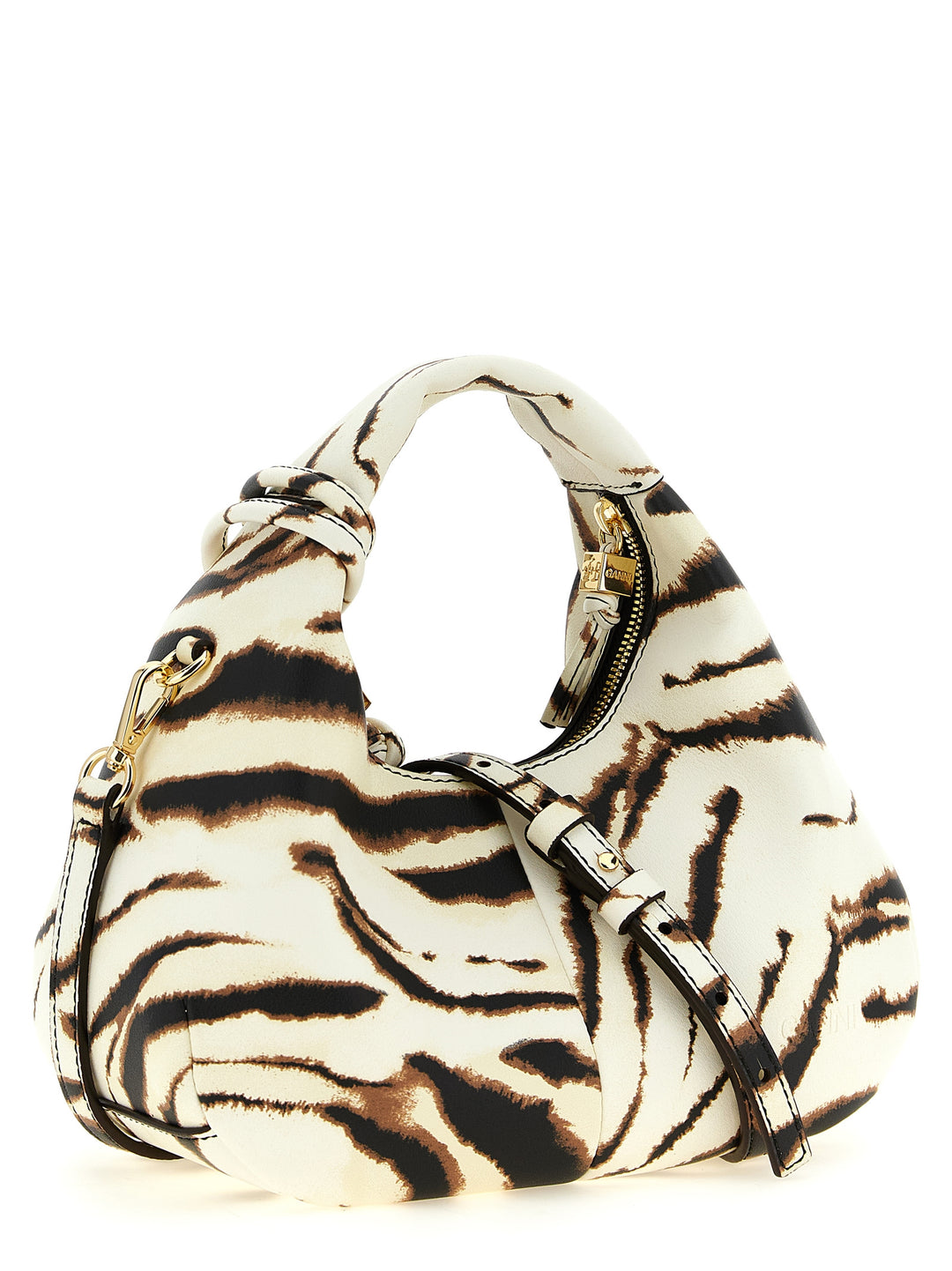 Ganni Mini Hobo Zebra Borse a Mano - Multicolor | b0f35a84d2e77da907a9af840861a4f5a77195db