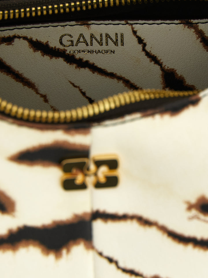 Ganni Mini Hobo Zebra Borse a Mano - Multicolor | 239e97d591af4d2577d9ae08436dba27ad416b01
