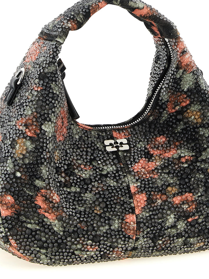 Ganni Mini Hobo Flowers Borse a Mano - Multicolor | c2c1ccc7090592e55db38408fddc66864091a04a
