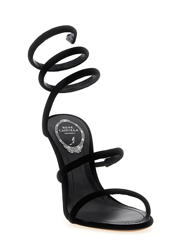 René Caovilla Cleo Sandali - Nero | aa1bf1877183fc7bb03df88d99ca077d6161998d