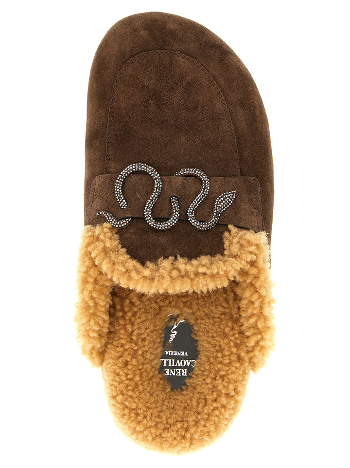 René Caovilla Morgana Flat shoes - Marrone | 3f5903e9666f66c23d0f335642daa5bb3f2f8ae5