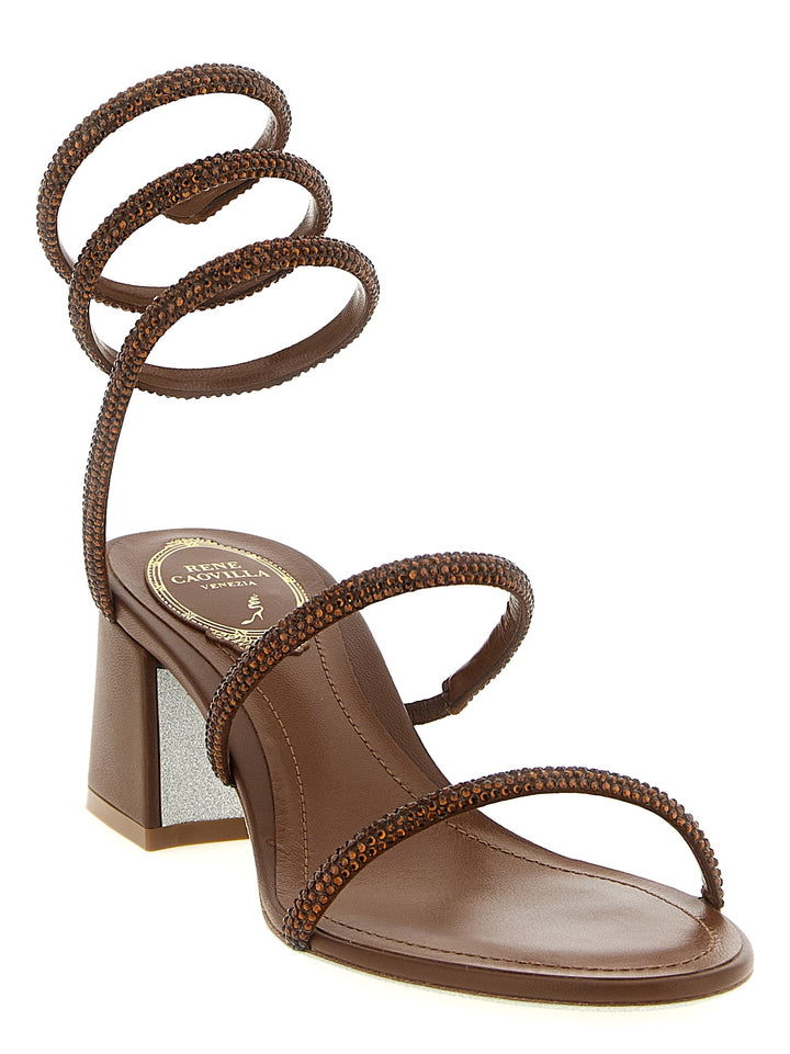 René Caovilla Cleo Sandali - Marrone | 3ec5ea0b24326afbe707ce4d3af95be519c15a35