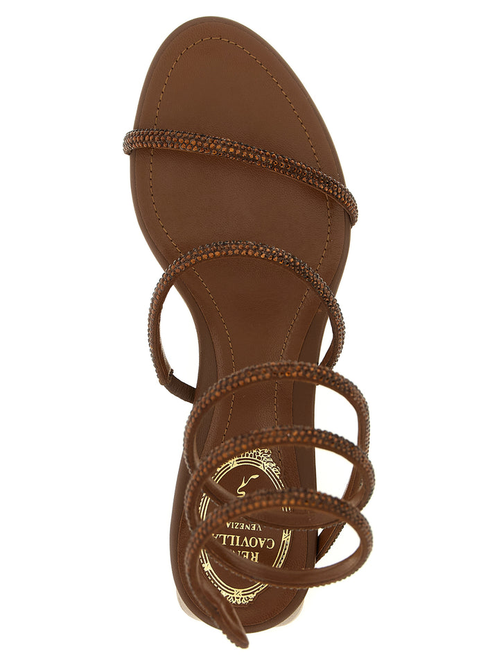 René Caovilla Cleo Sandali - Marrone | 1d76ba070c9a4002c514ddd340cc901a627fbe02