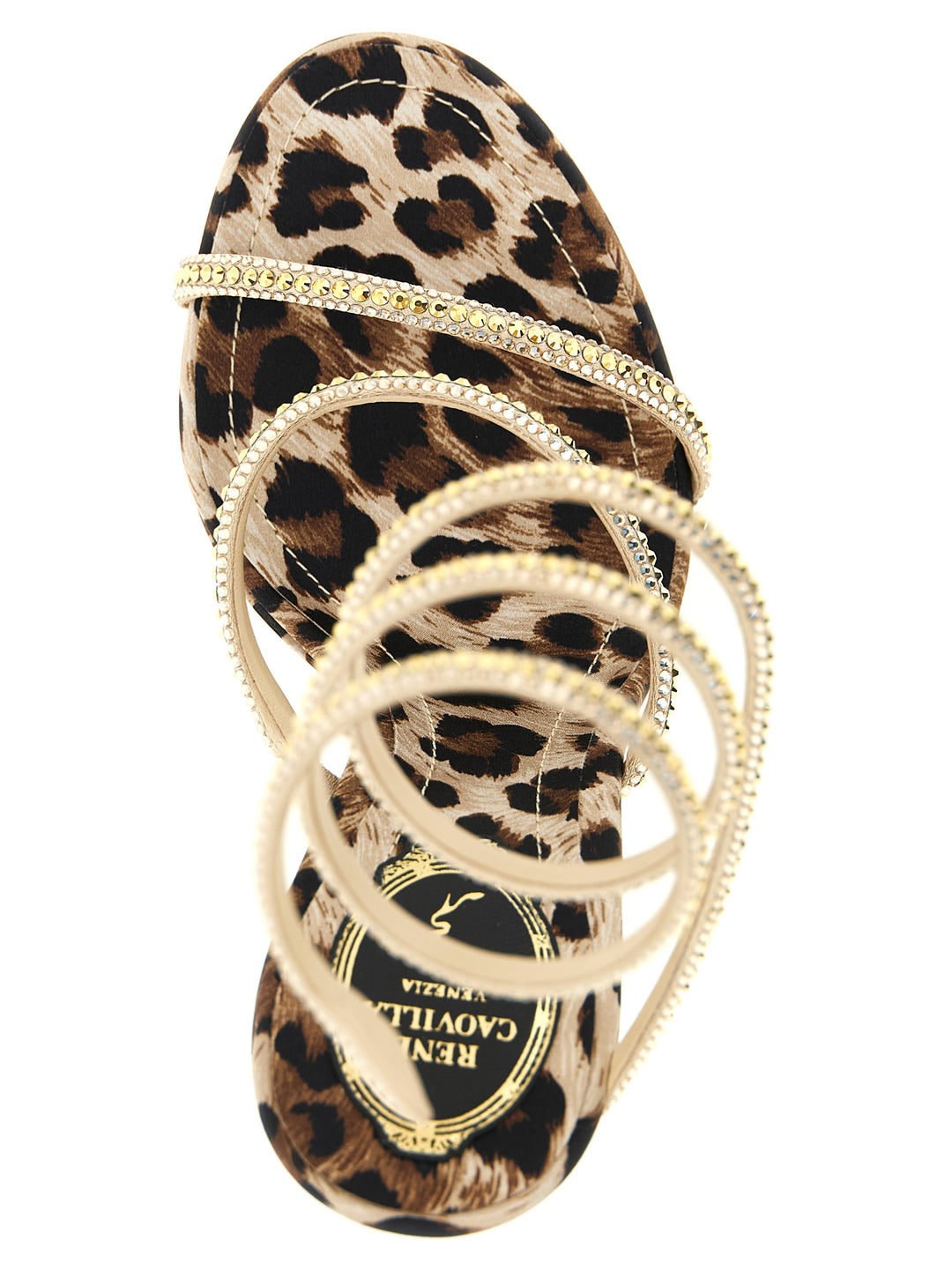 René Caovilla Cleo Leopard Sandali - Multicolor | 578c1b5e65359bb8f8102957855a36d2c0fcd5cf