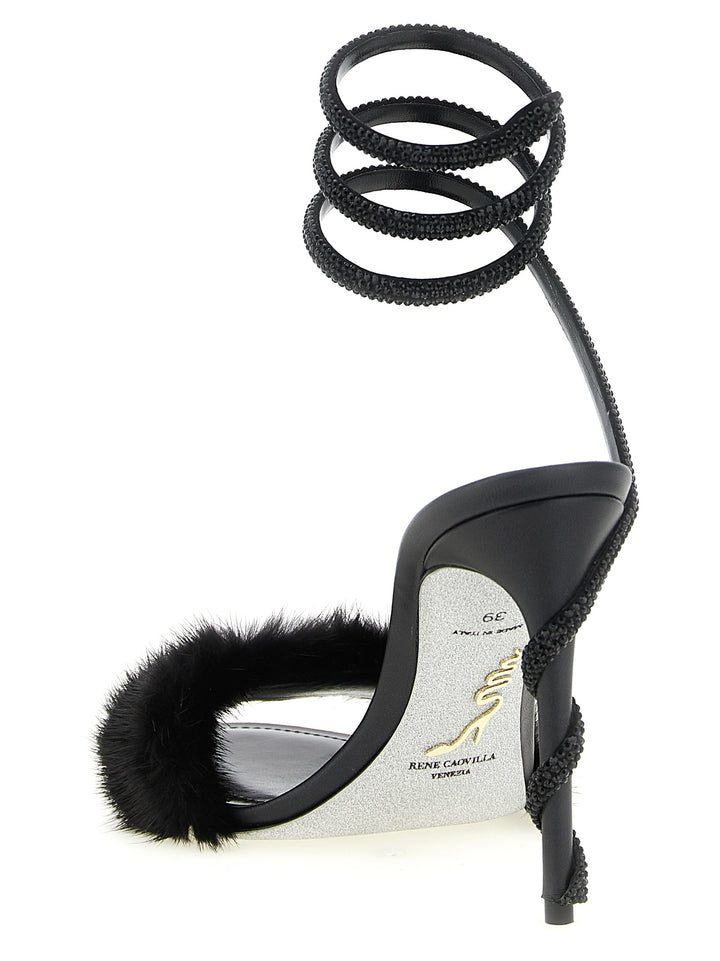 René Caovilla Margot Sandali - Nero | b900ac6f91fd6b540e37596f5af31430c4c1bf3a