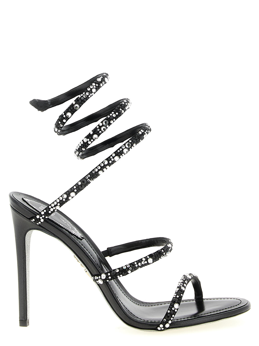 René Caovilla Cleo Sandali - Bianco/Nero | 9574adf9fae615dc5a643be92c520418dd2cc734