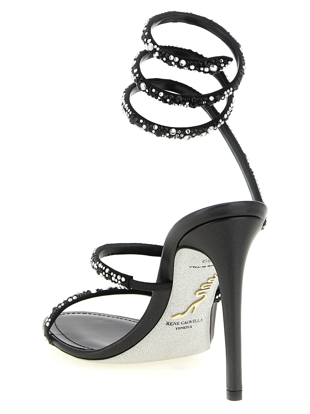 René Caovilla Cleo Sandali - Bianco/Nero | aaff12e0dc4caa4d6eb9957505242a49641cae61