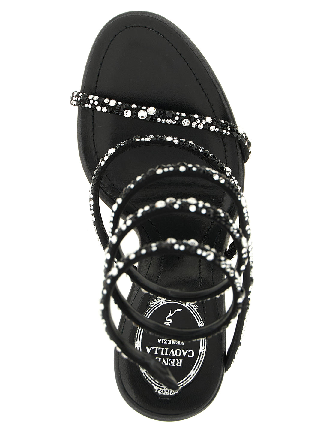 René Caovilla Cleo Sandali - Bianco/Nero | 42f7138091f3053c4187831e60c1535e3964e525