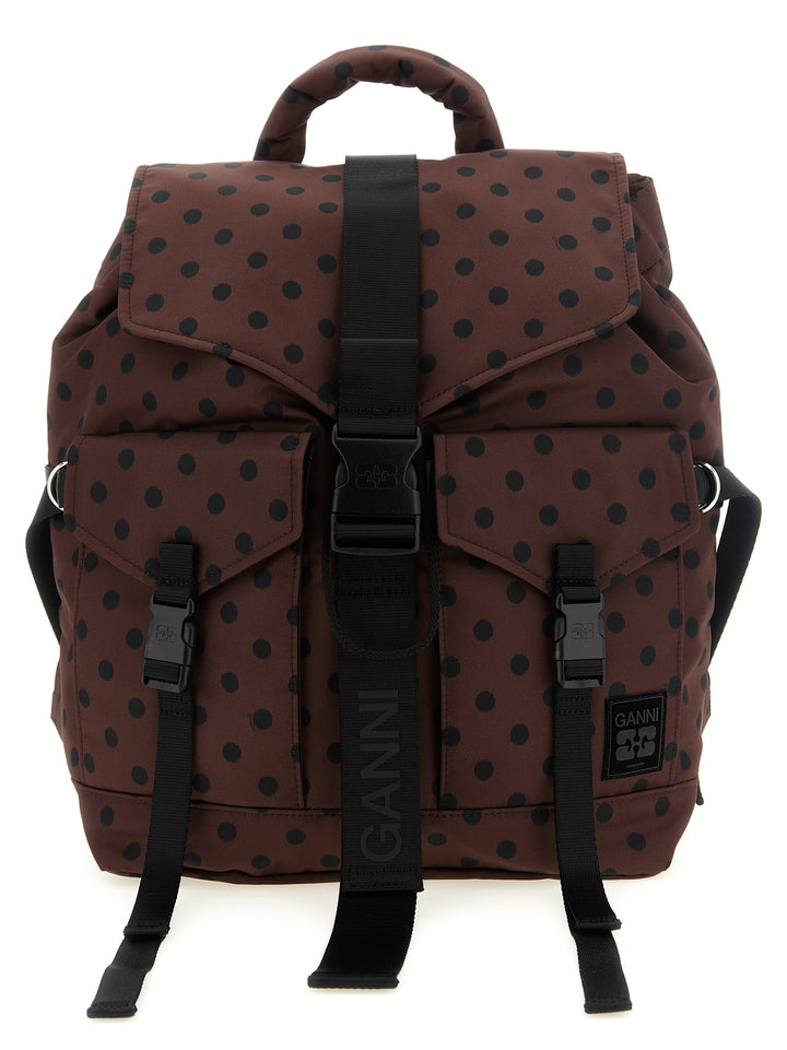 Ganni Re-Tech Zaini e Valigie - Marrone | fc3ea57b1ee8e51f0a05f105c4ea83ad8e04bb37