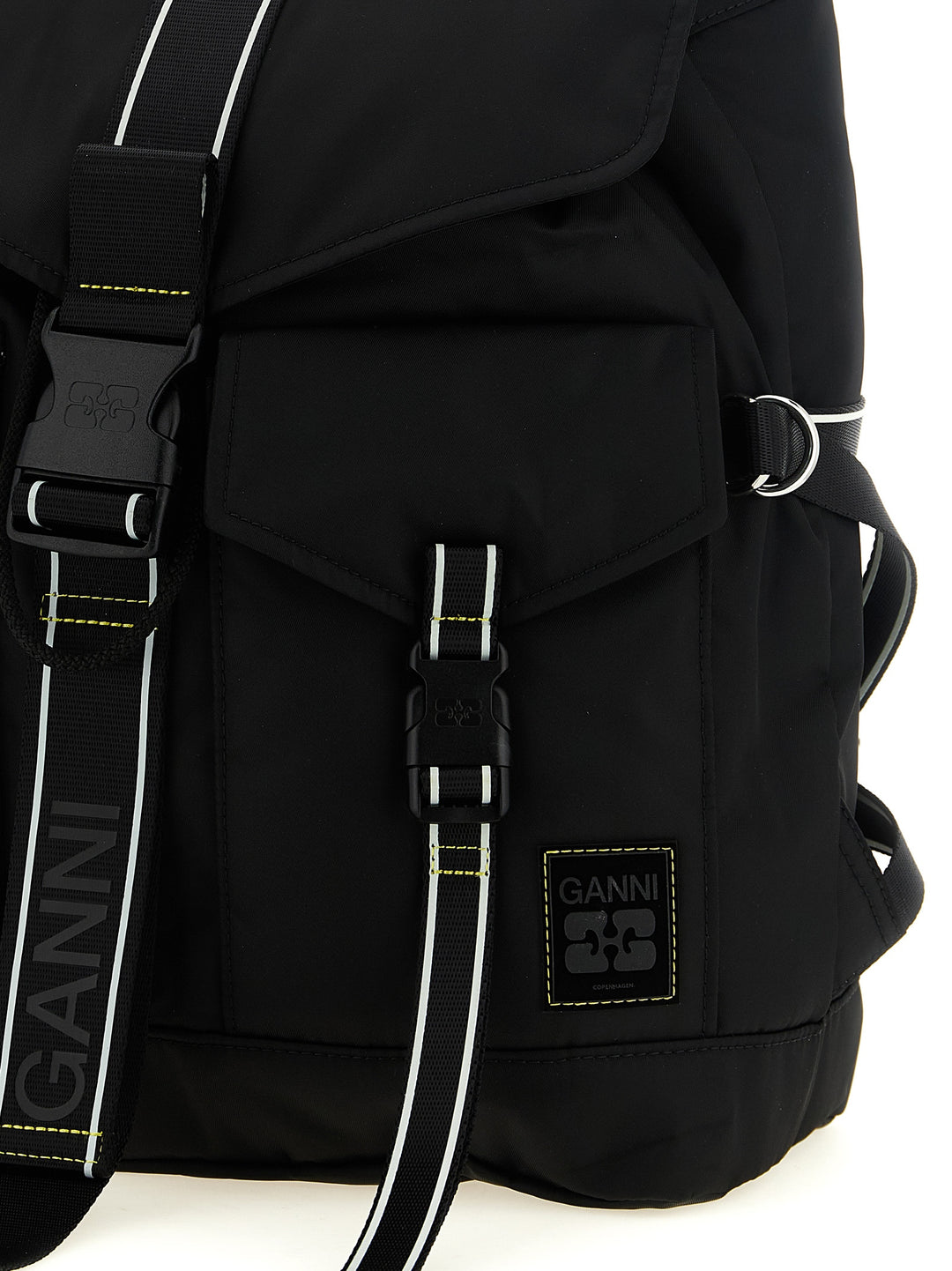 Ganni Re-Tech Zaini e Valigie - Nero | 2e569db7fbd80e8b24ae1ced4a2ab93133556f82
