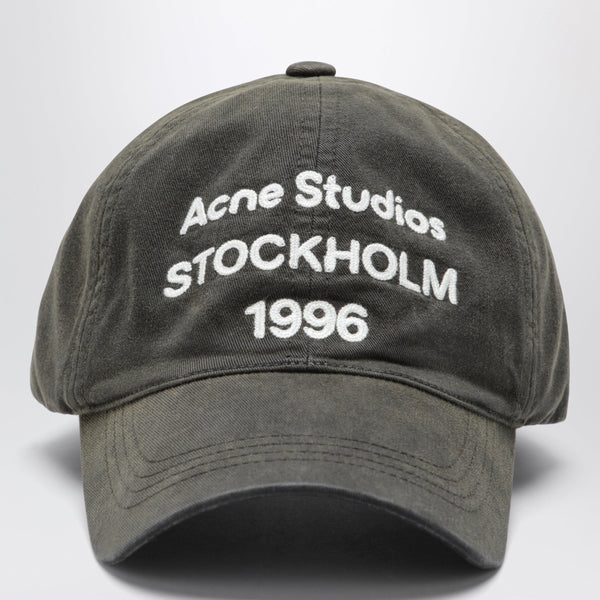 Baseball Cap With Logo In Faded Black