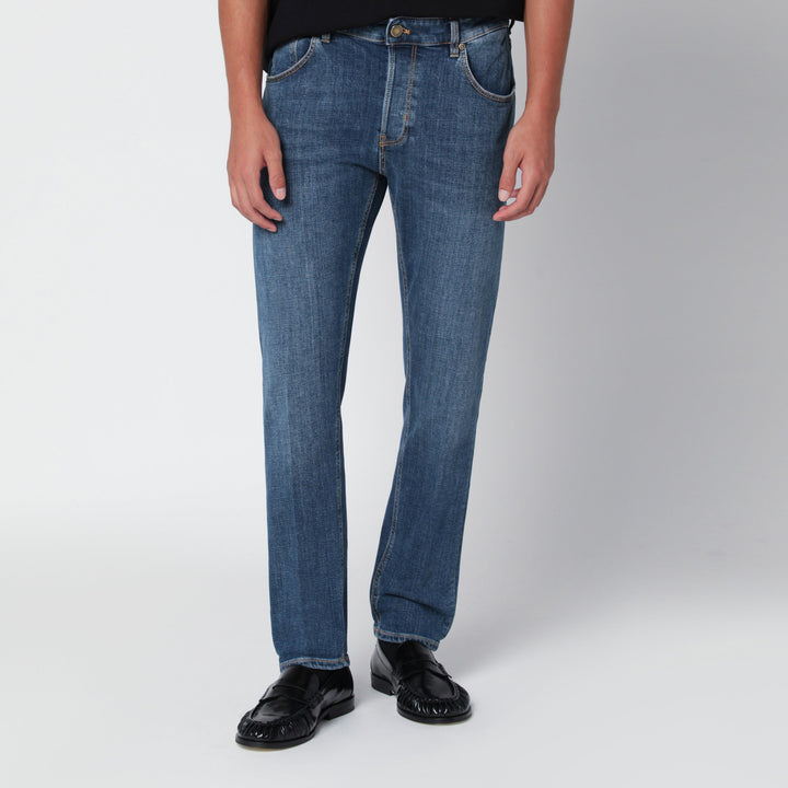 Pt Torino Denim Reggae Blaue Tapered Baumwoll-Jeans