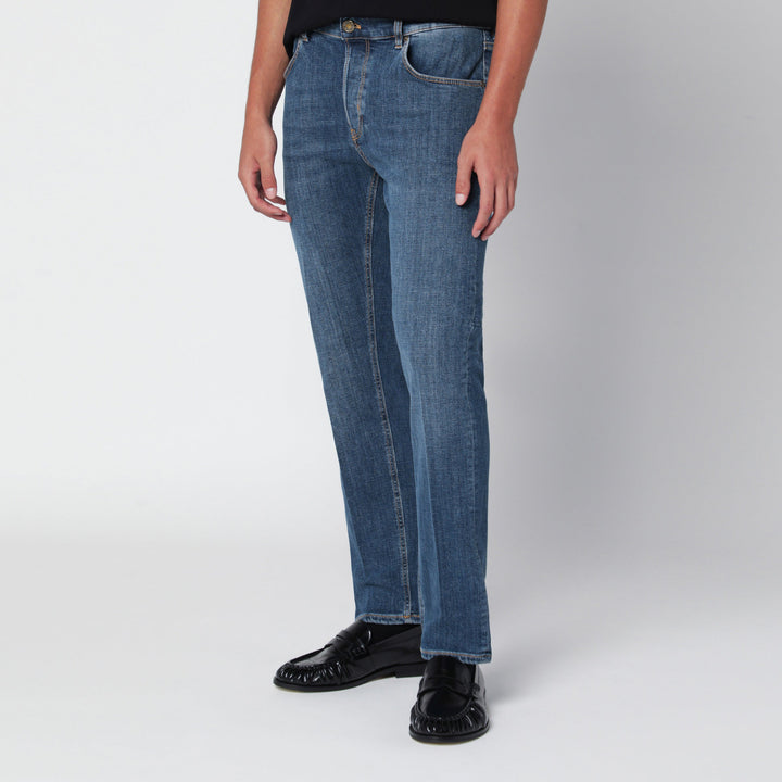 Pt Torino Denim Reggae Blaue Tapered Baumwoll-Jeans