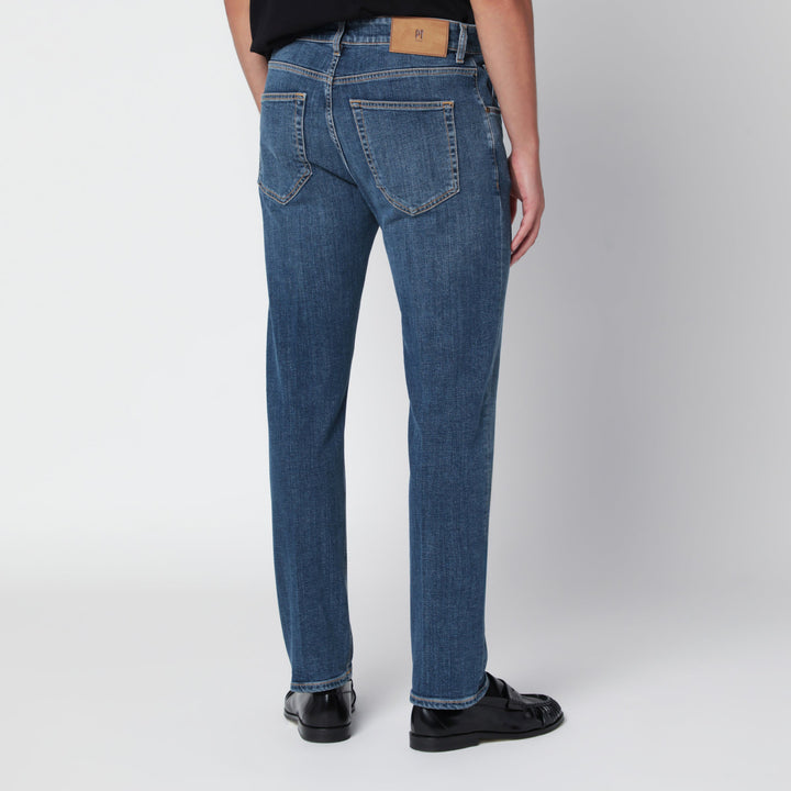 Pt Torino Denim Reggae Blaue Tapered Baumwoll-Jeans