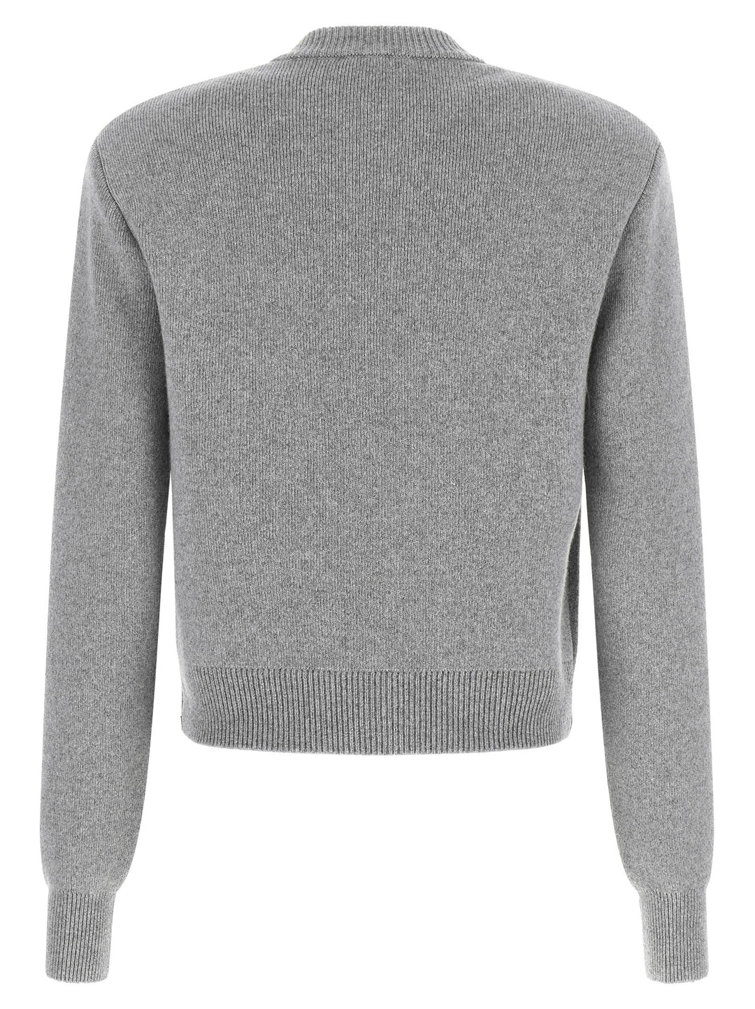 Balmain Sculpture Button Crew Neck Cardigan Maglioni - Grigio | 1b6c7e0cd744f5a65a875b5171fe5dceffe93186