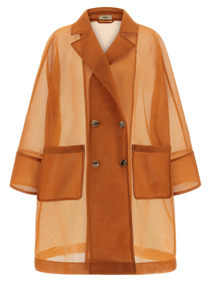 Herno See-Through Coat Trench e Impermeabili - Arancione | 39dd309b3c6df5164e679a98b535e21472459e17