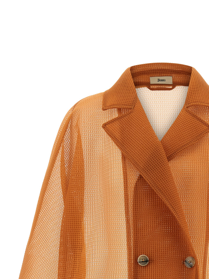Herno See-Through Coat Trench e Impermeabili - Arancione | 8239d9cf0bd3b2209d50eaa3c23548fc453717d7
