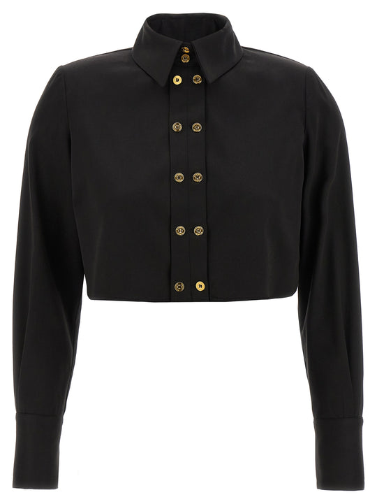 Cropped Shirt Camicie Nero