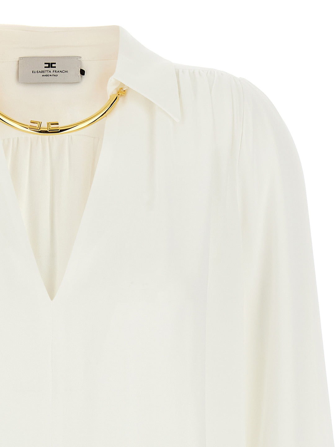 Elisabetta Franchi Necklace Shirt Camicie - Bianco | a048c3be06190e6a16e2055e376556b68db47f63