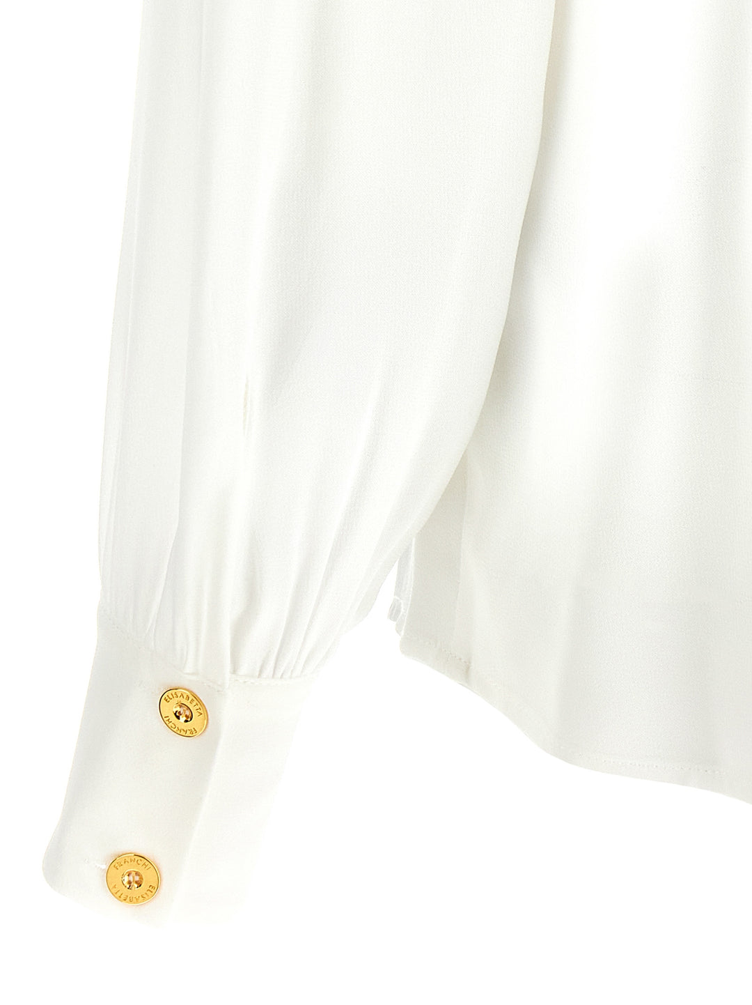 Elisabetta Franchi Necklace Shirt Camicie - Bianco | d9369061f23c7ffbdbd40950cedace19a12d44aa