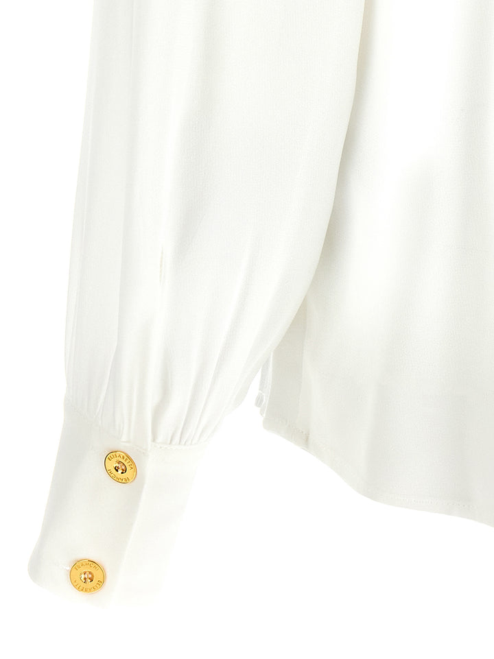 Elisabetta Franchi Necklace Shirt Camicie - Bianco | d9369061f23c7ffbdbd40950cedace19a12d44aa