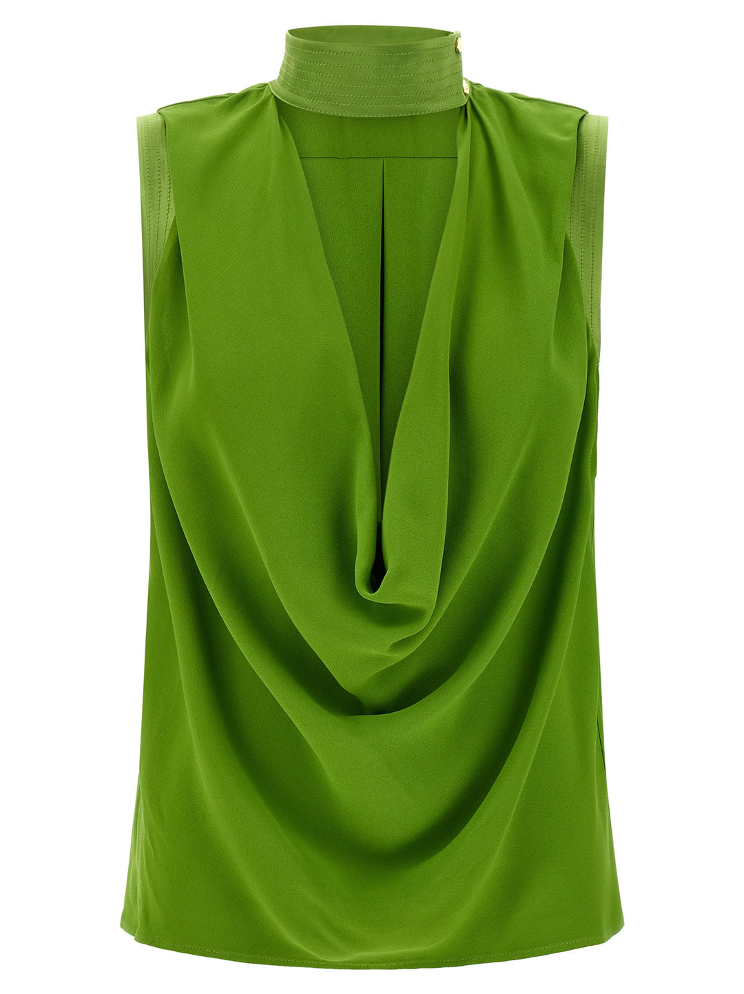 Elisabetta Franchi Draped Top Top - Verde | c8c57a2d4da73620f03537b8ebdb5c32593ff74d